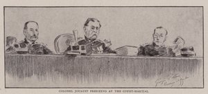 Coronel Jouaust, presidente do Tribunal Marcial